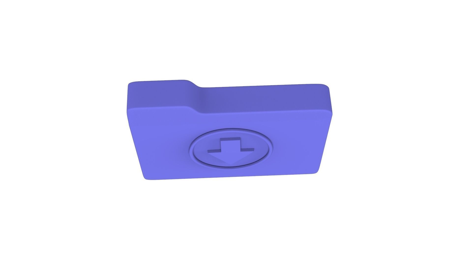 Icon Folder Download 3D Model Low-poly 3D model_6