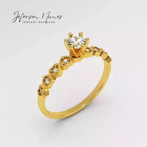 Anel Solitario A1048