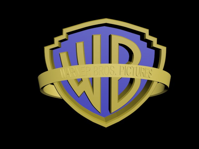 Warner Bros Logo Free 3D model_1