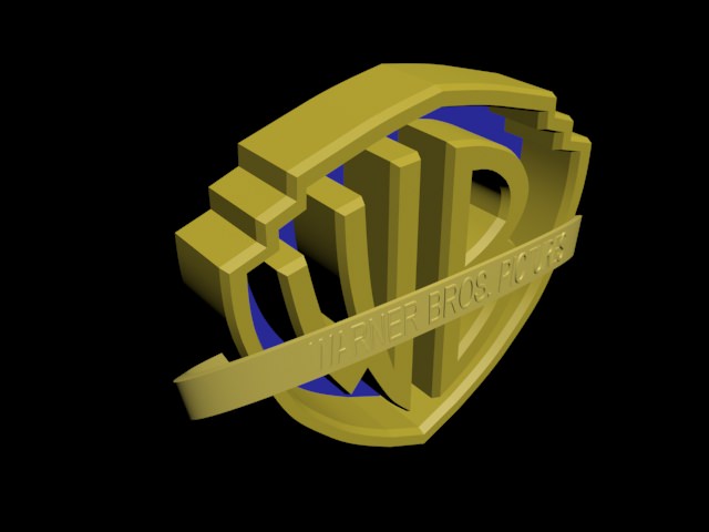 Warner Bros Logo Free 3D model_3