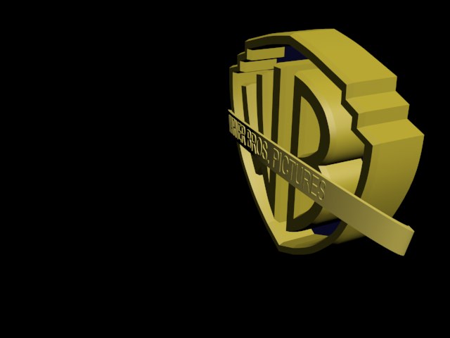 Warner Bros Logo Free 3D model_4