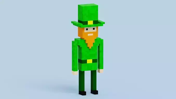 Patricks Day Character Low-poly 3D model
