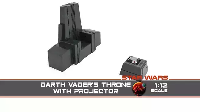 Darth Vaders Throne with projector 1-12 scale Blackseries