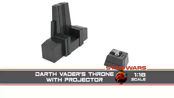 Darth Vaders Throne with projector 1-18 scale Hasbro Kenner