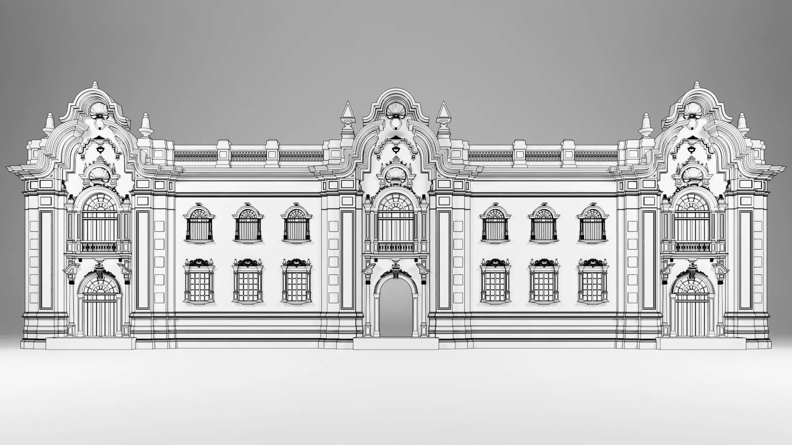 presidential-palace-lima-peru 3D model_0