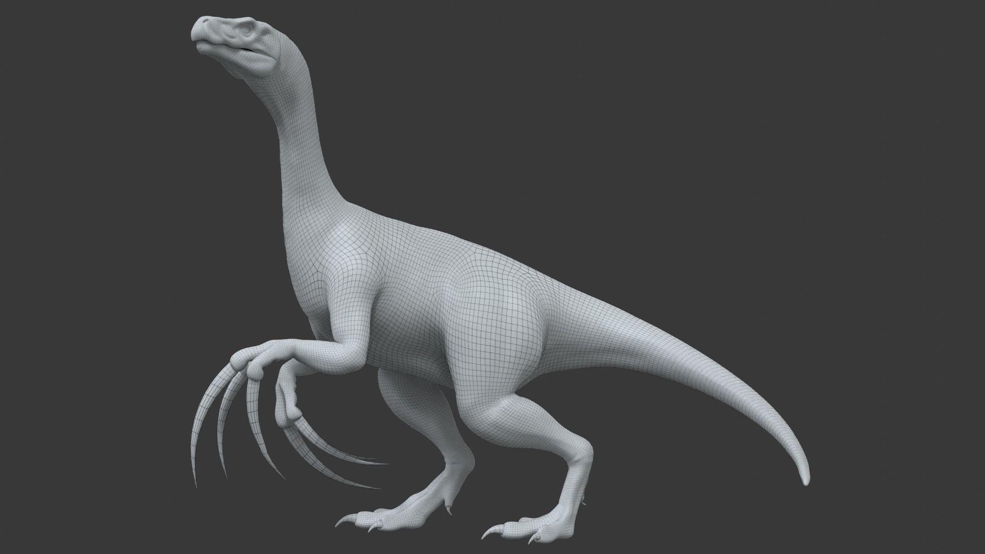 Realistic Therizinosaurus Rigged and Animated Low-poly 3D model_19