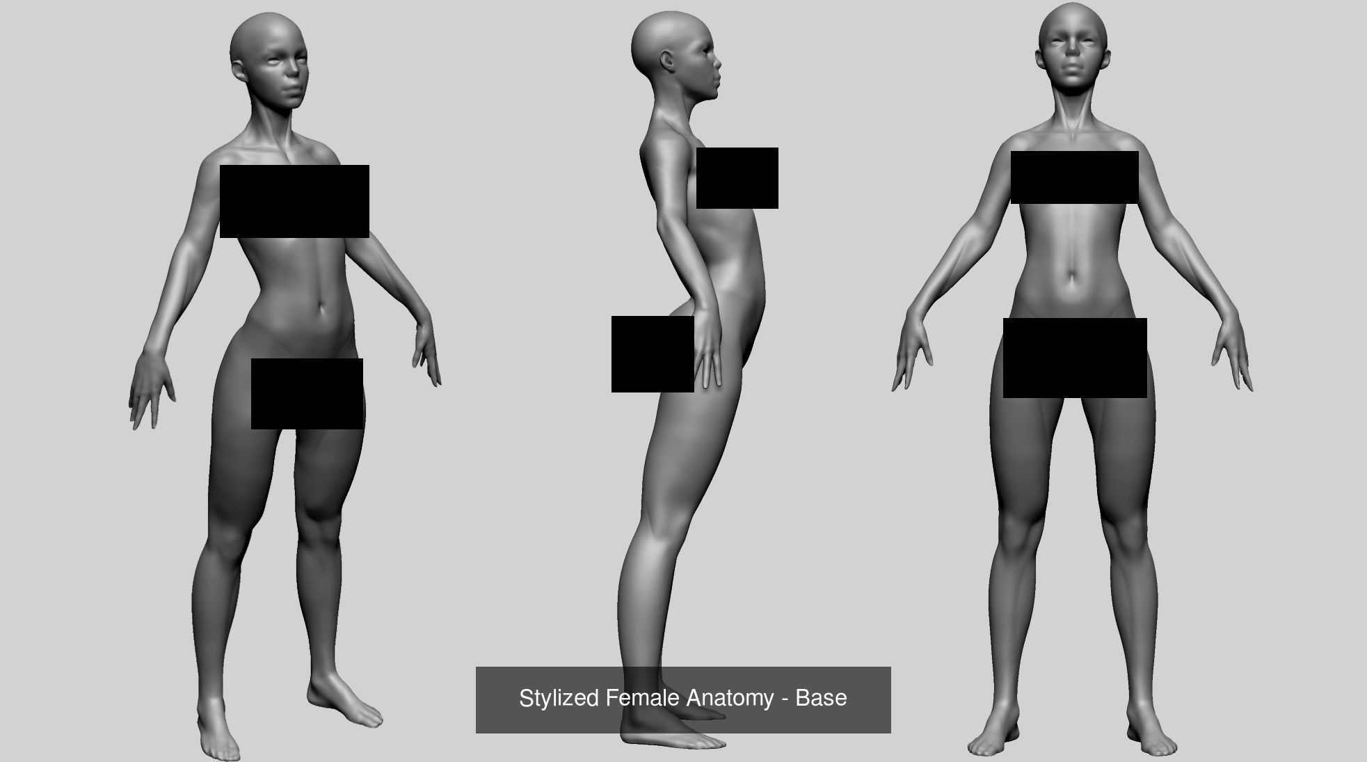 Various Female Models v1 3D Model Collection_10