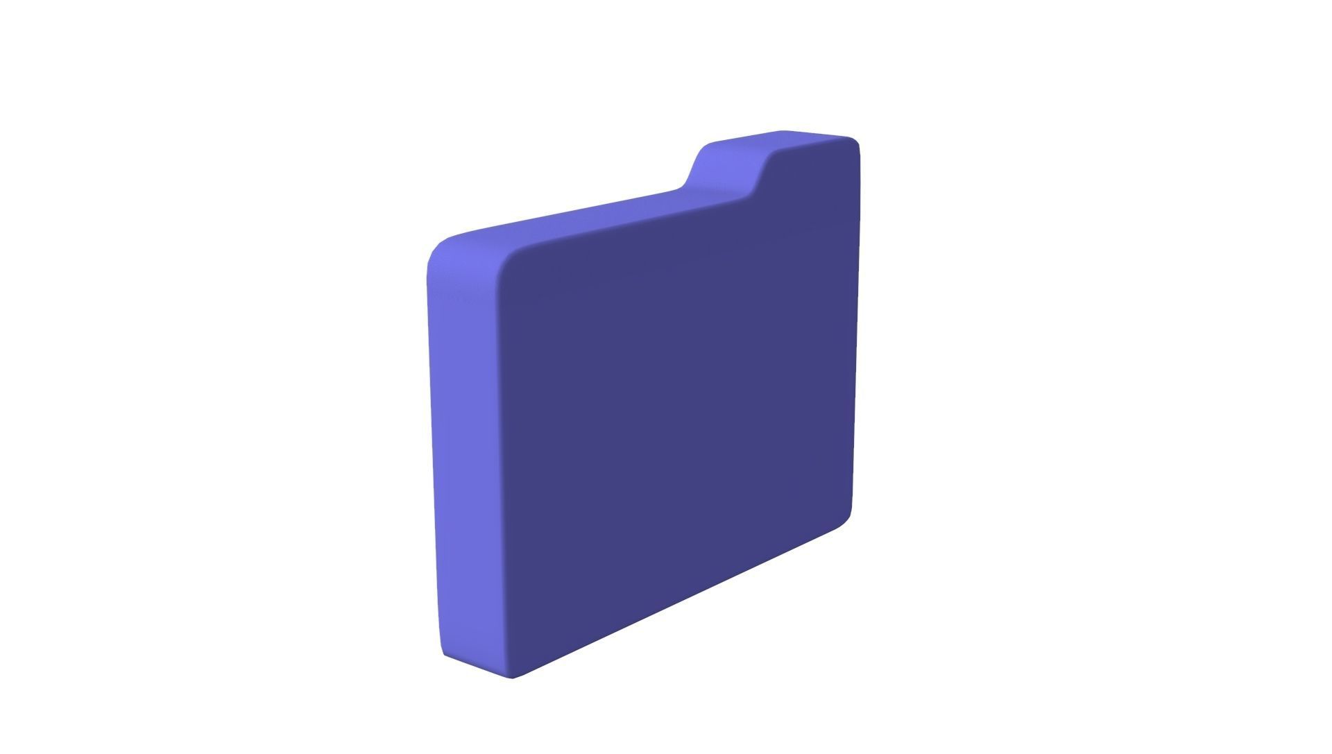Icon Folder Music 3D Model Low-poly 3D model_6