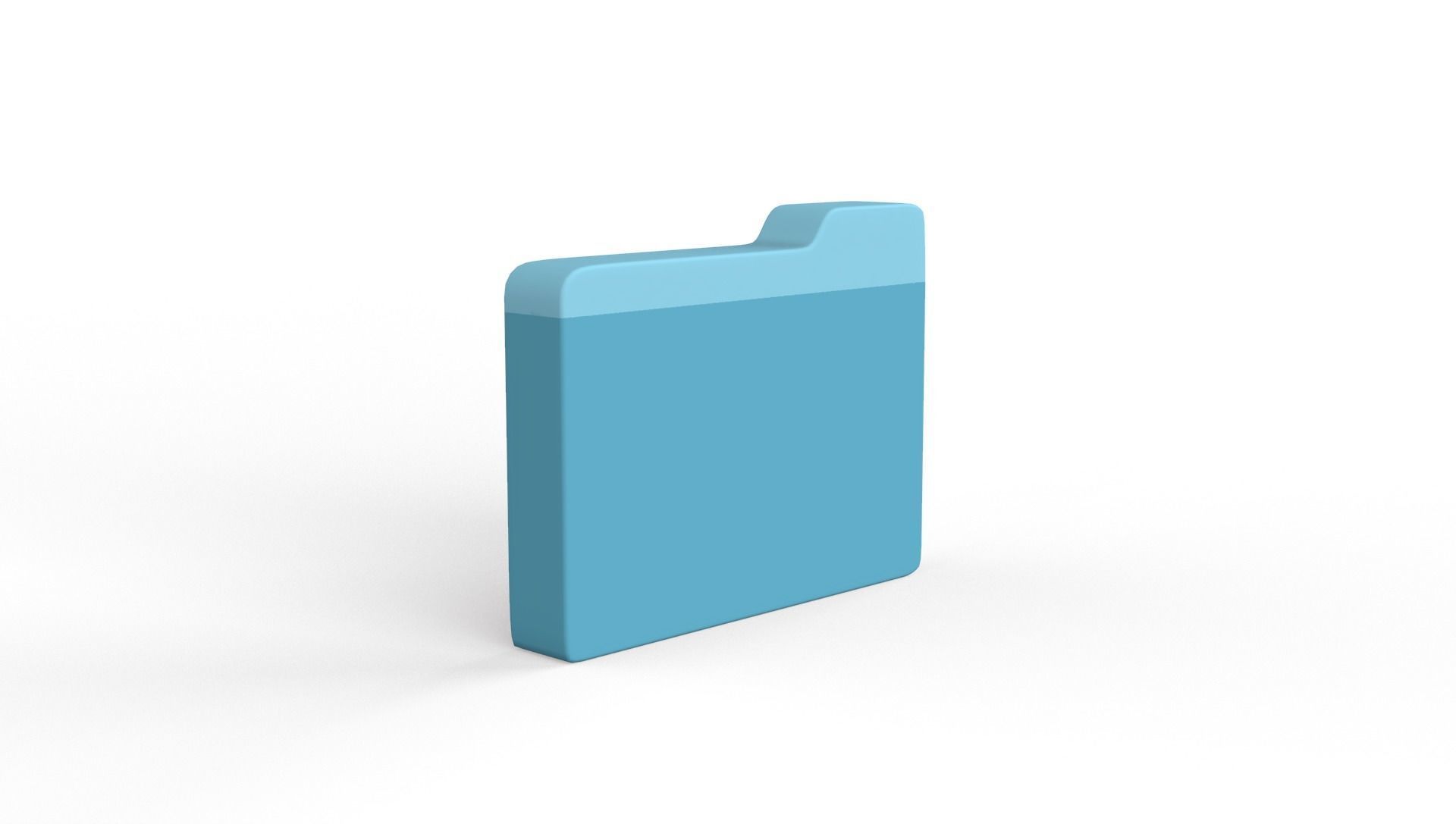 Icon Folder Music 3D Model Low-poly 3D model_13