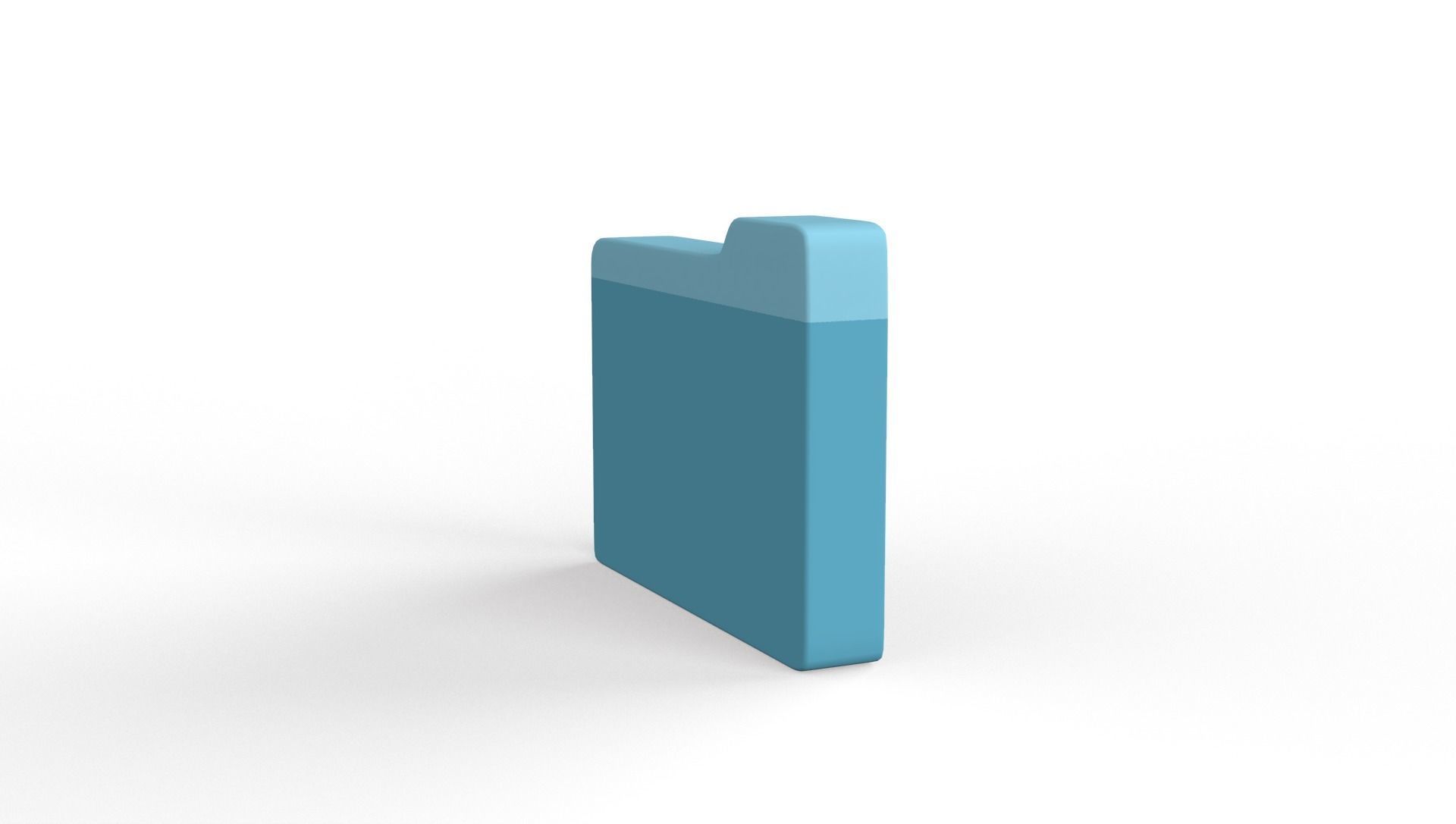 Icon Folder Music 3D Model Low-poly 3D model_17