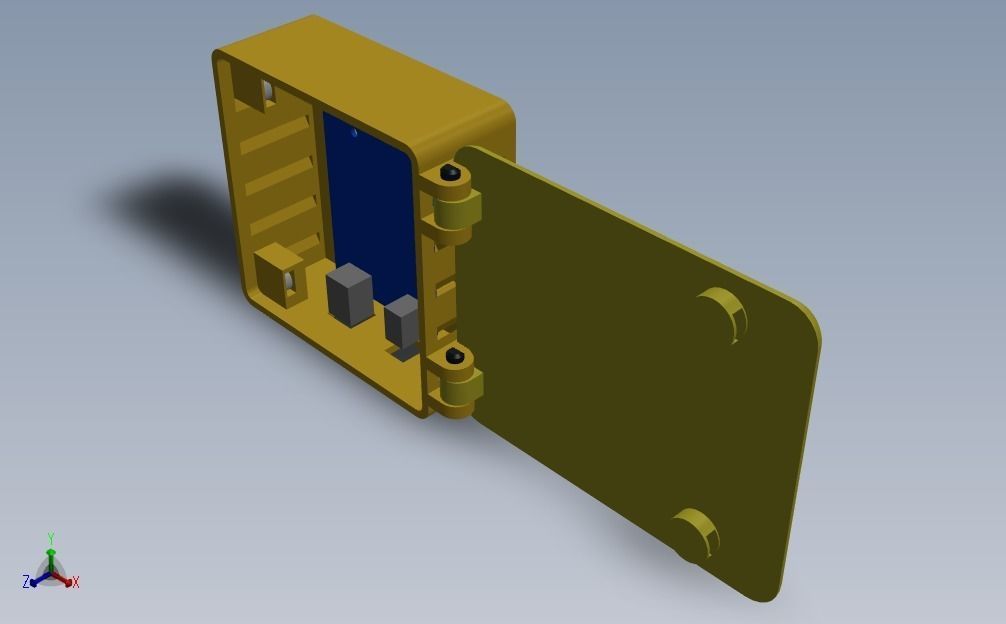 UNO R3 Wall Mount Case 3D print model_1