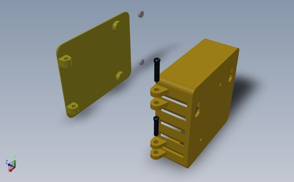 UNO R3 Wall Mount Case 3D print model_3