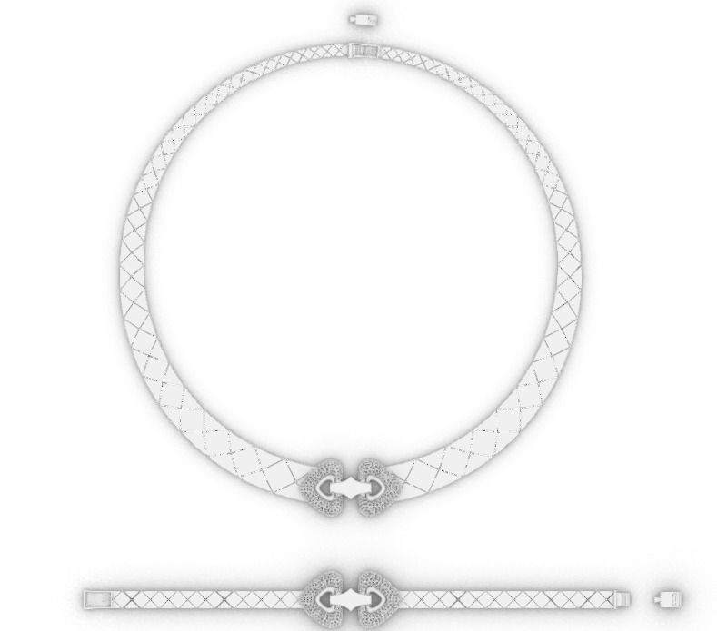 tas kolye ve bilezik seti 3D print model_16