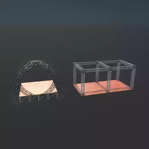 stage  3D model