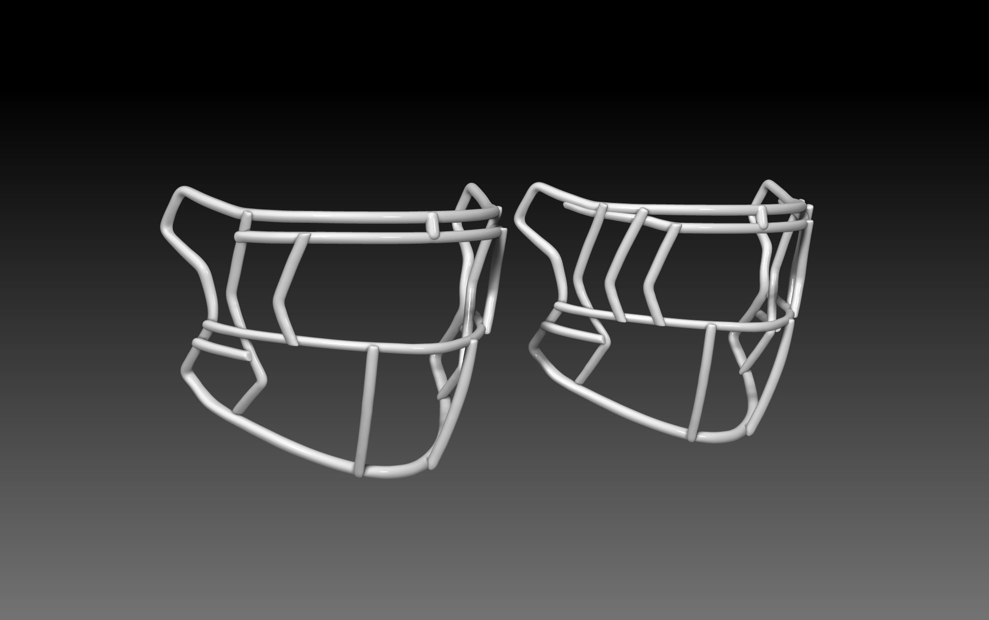 Facemask pack 3 for Riddell SPEEDFLEX helmet 3D print model_4