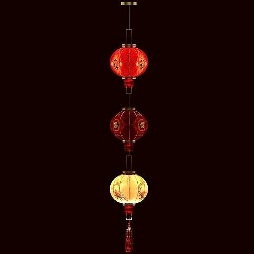 Chinese red lantern   3D model