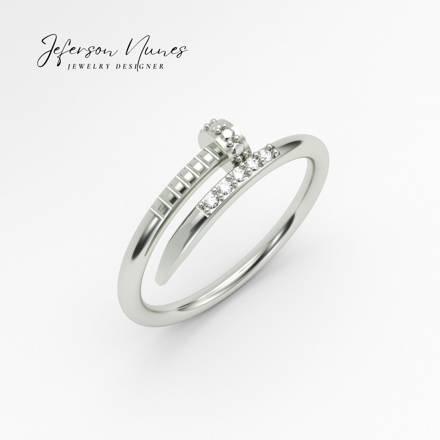 Anel Prego A1052 3D print model_1