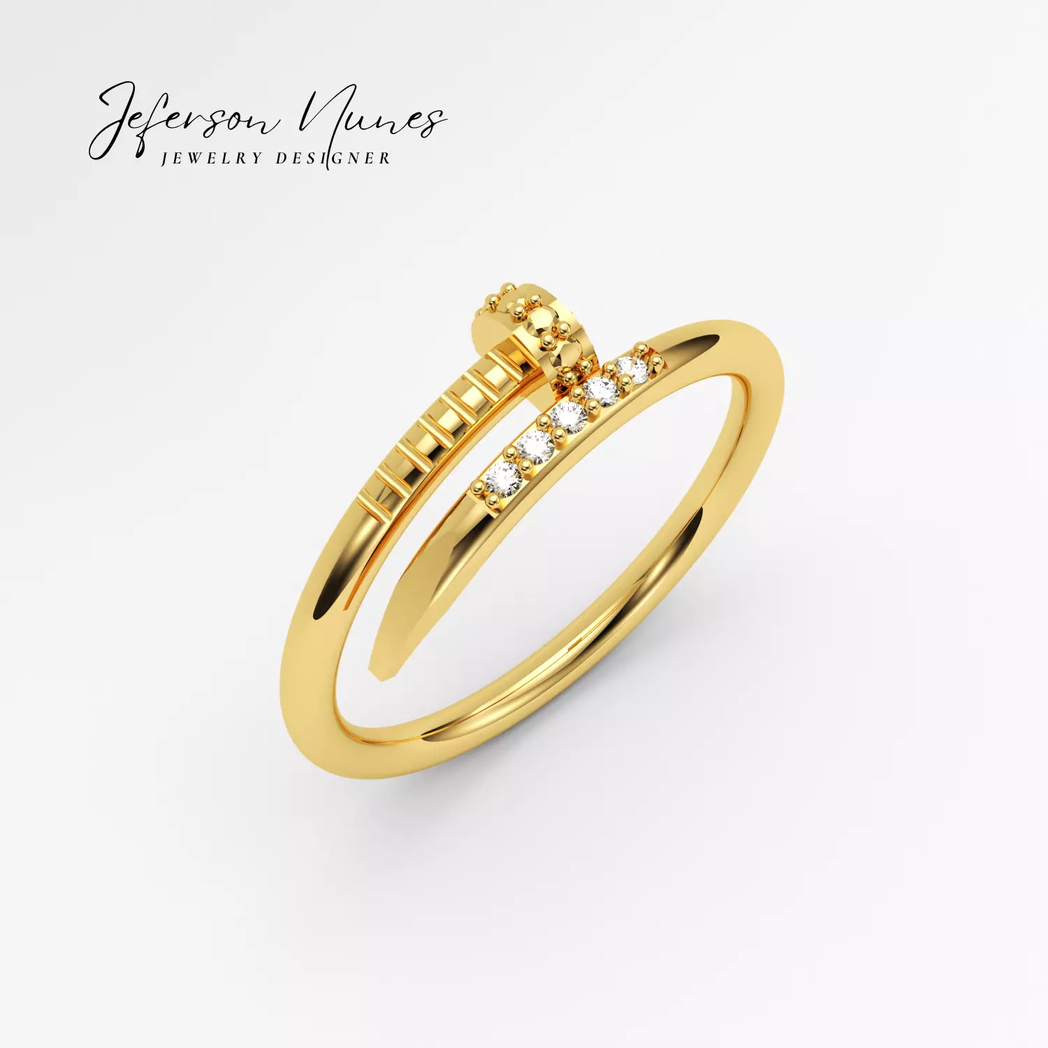 Anel Prego A1052 3D print model_0