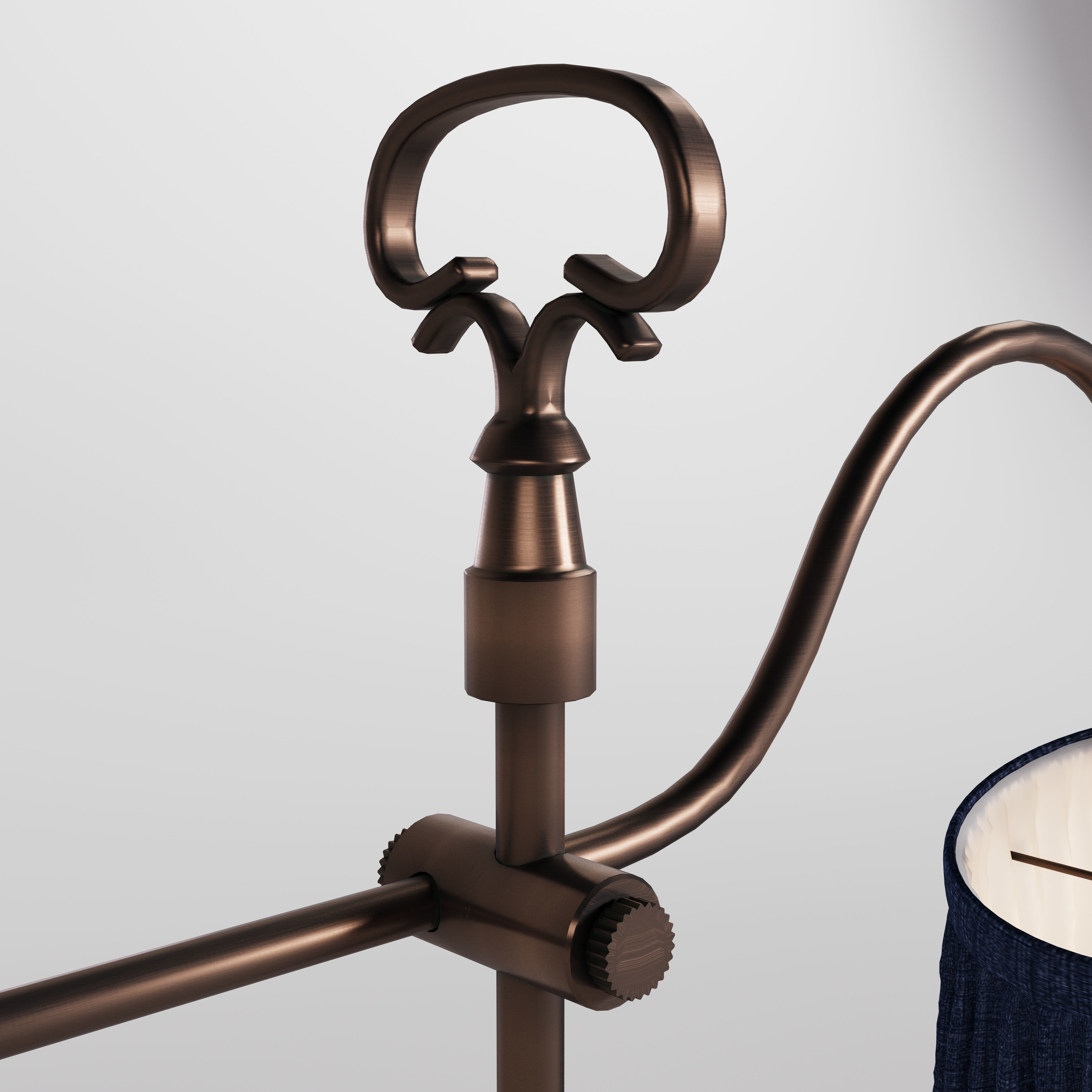 Victorian Pleated Lamp 3D model_7