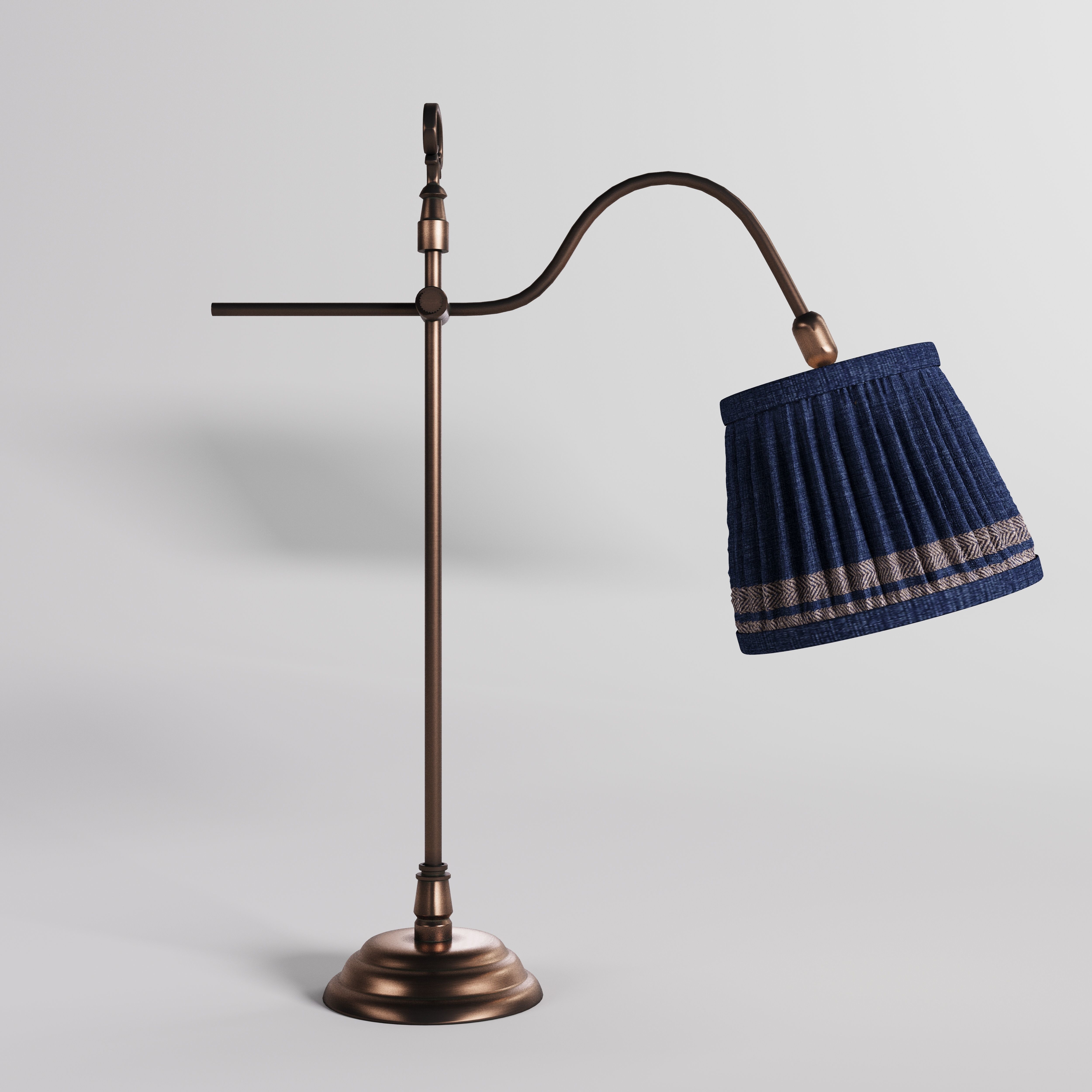 Victorian Pleated Lamp 3D model_3