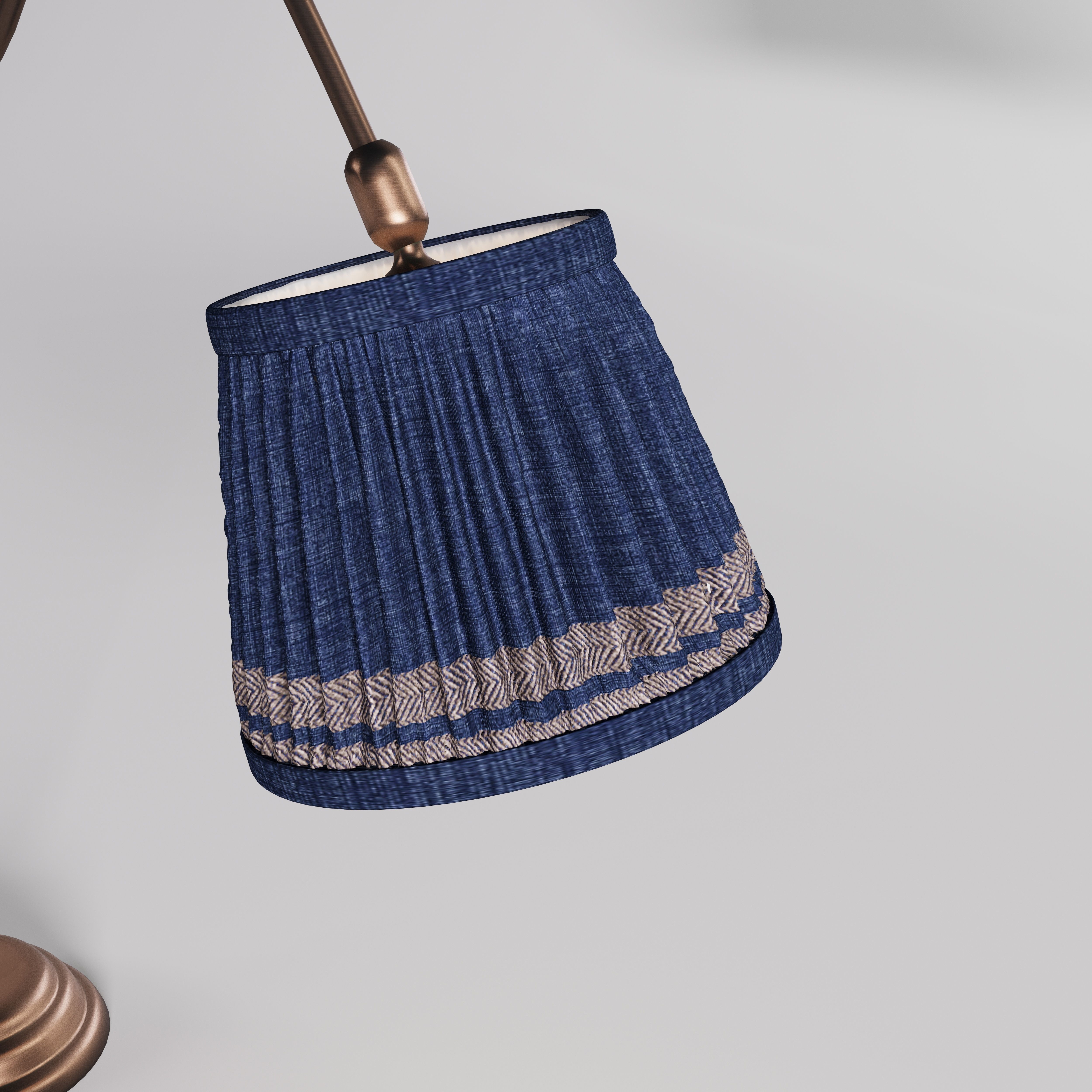Victorian Pleated Lamp 3D model_9