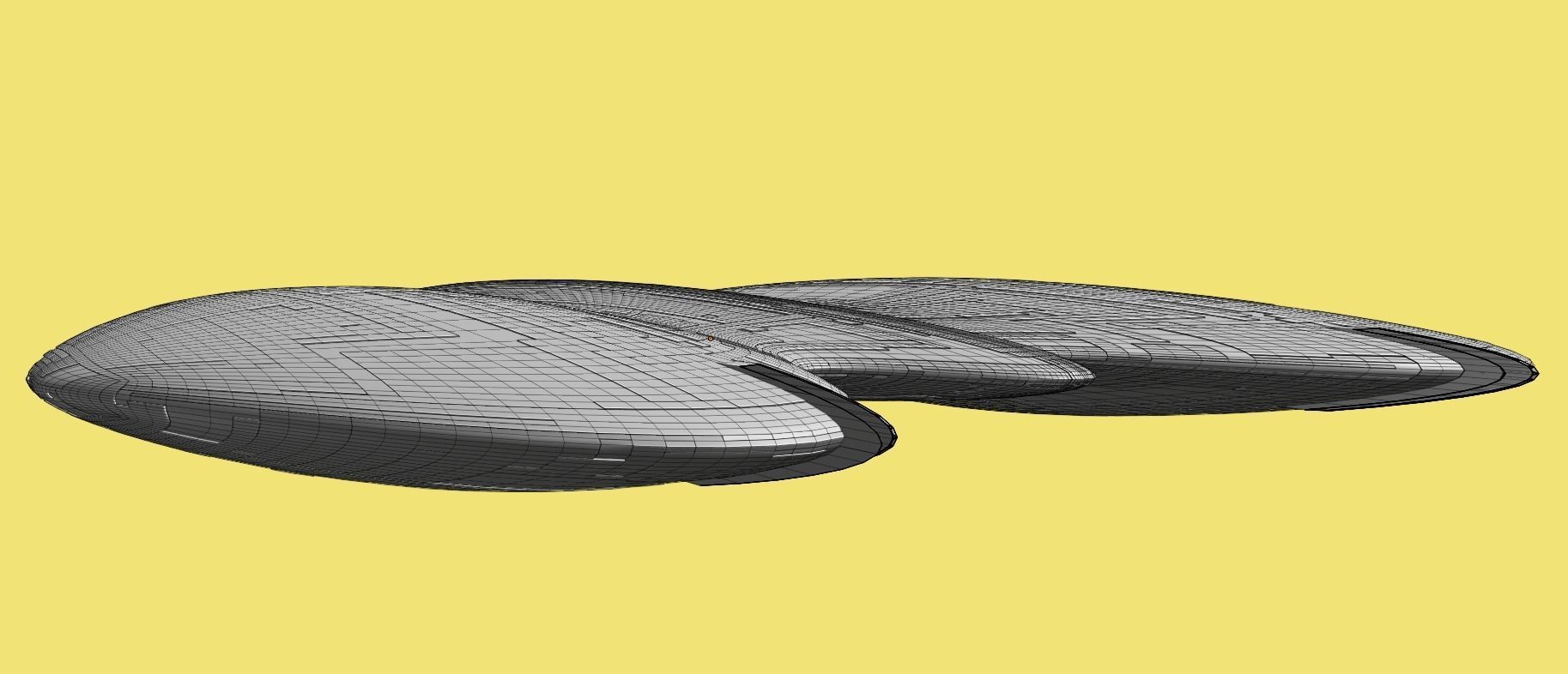 Sci Fi Aircraft jet 3D model_16