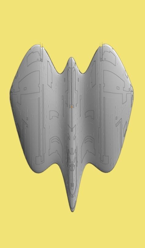 Sci Fi Aircraft jet 3D model_20