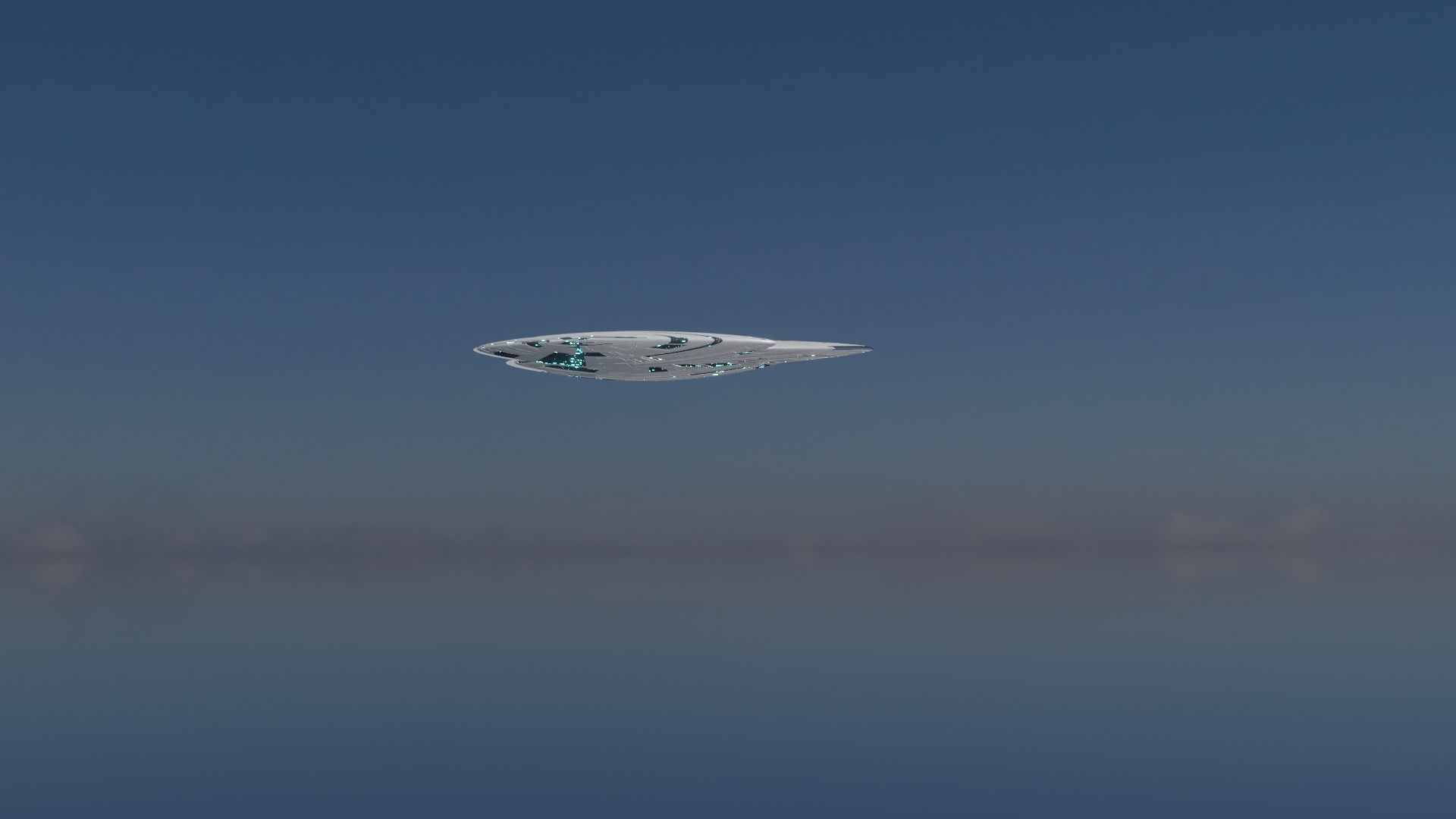 Sci Fi Aircraft jet 3D model_1