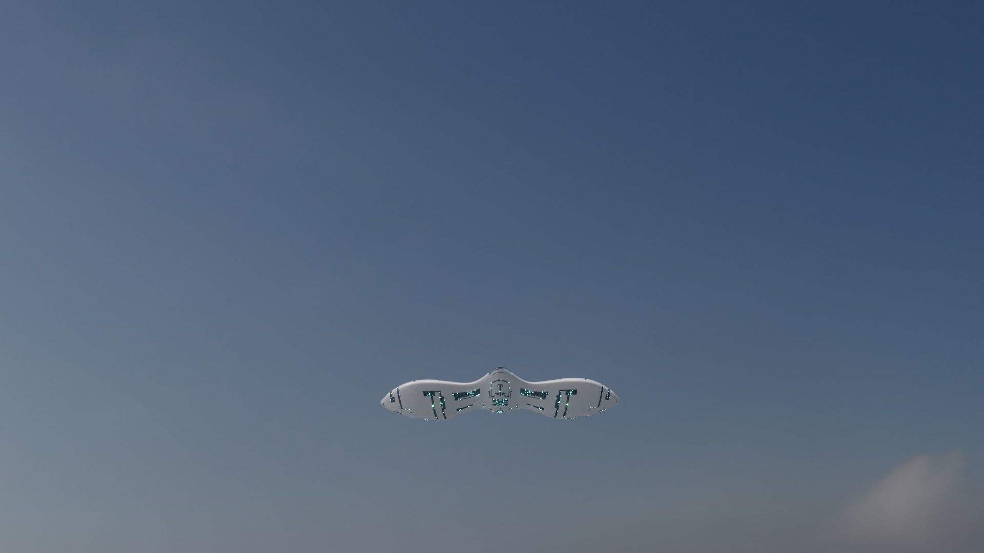 Sci Fi Aircraft jet 3D model_4