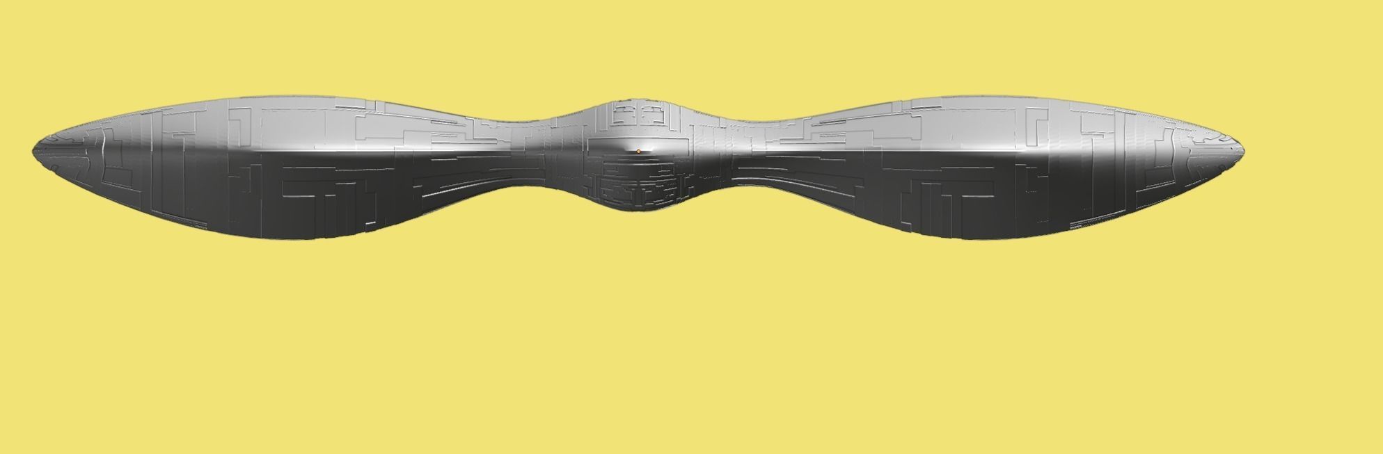 Sci Fi Aircraft jet 3D model_17