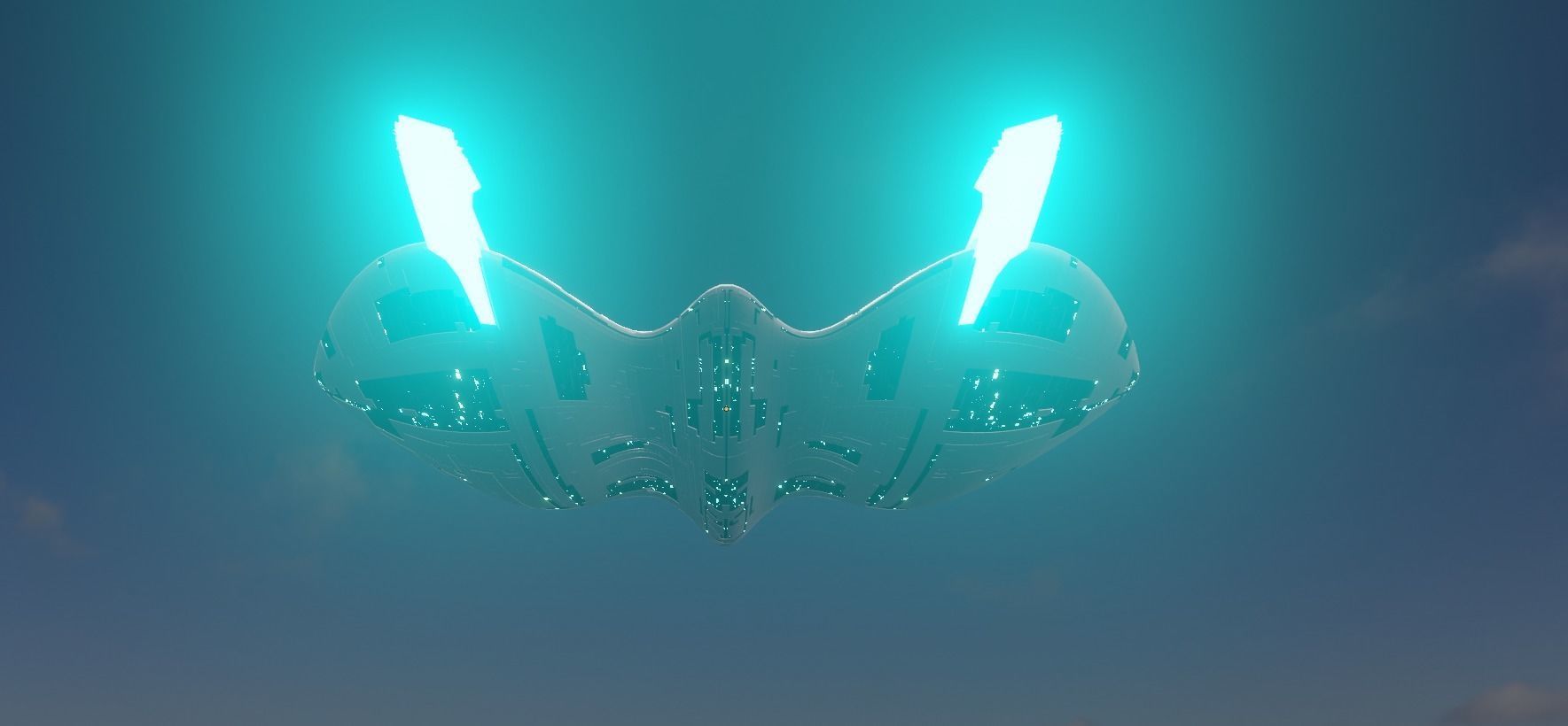 Sci Fi Aircraft jet 3D model_8