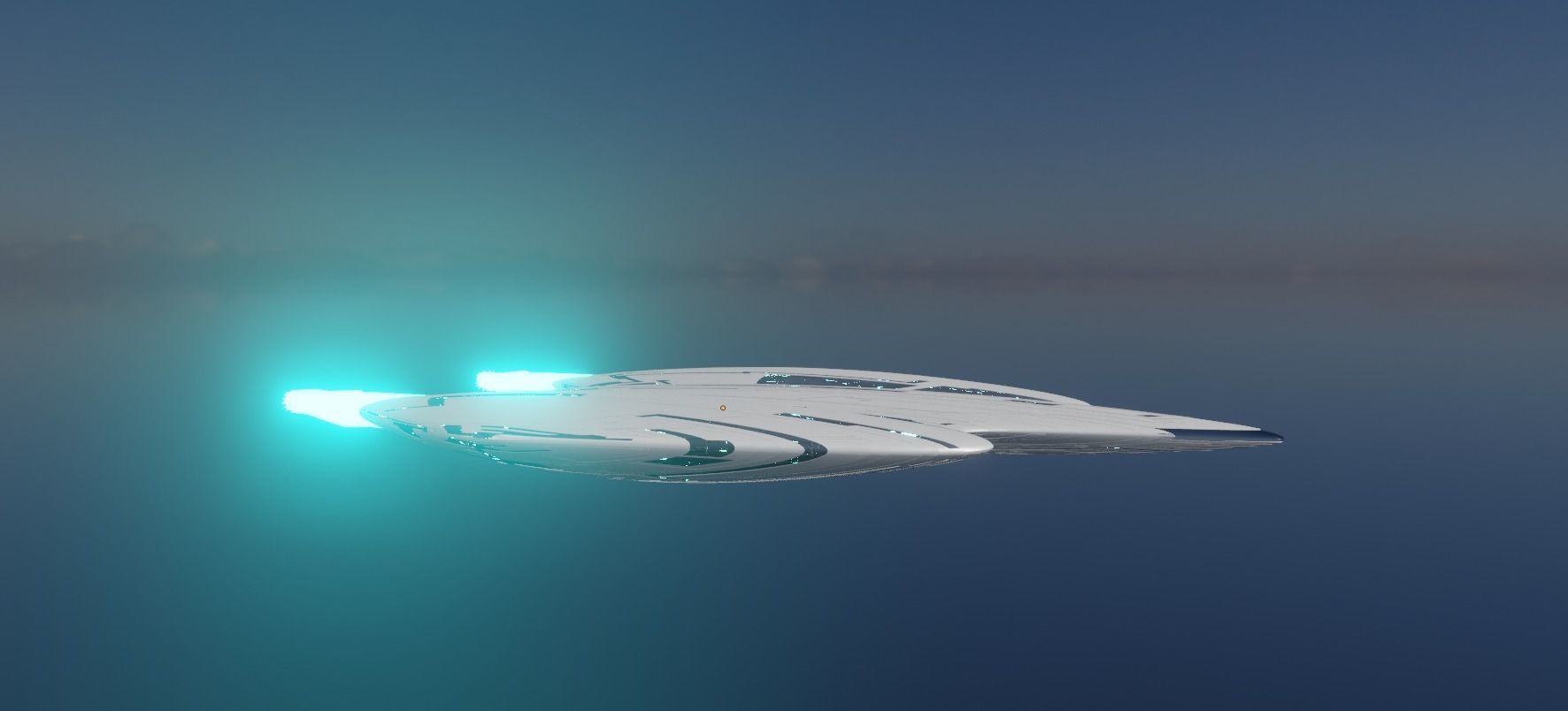 Sci Fi Aircraft jet 3D model_6