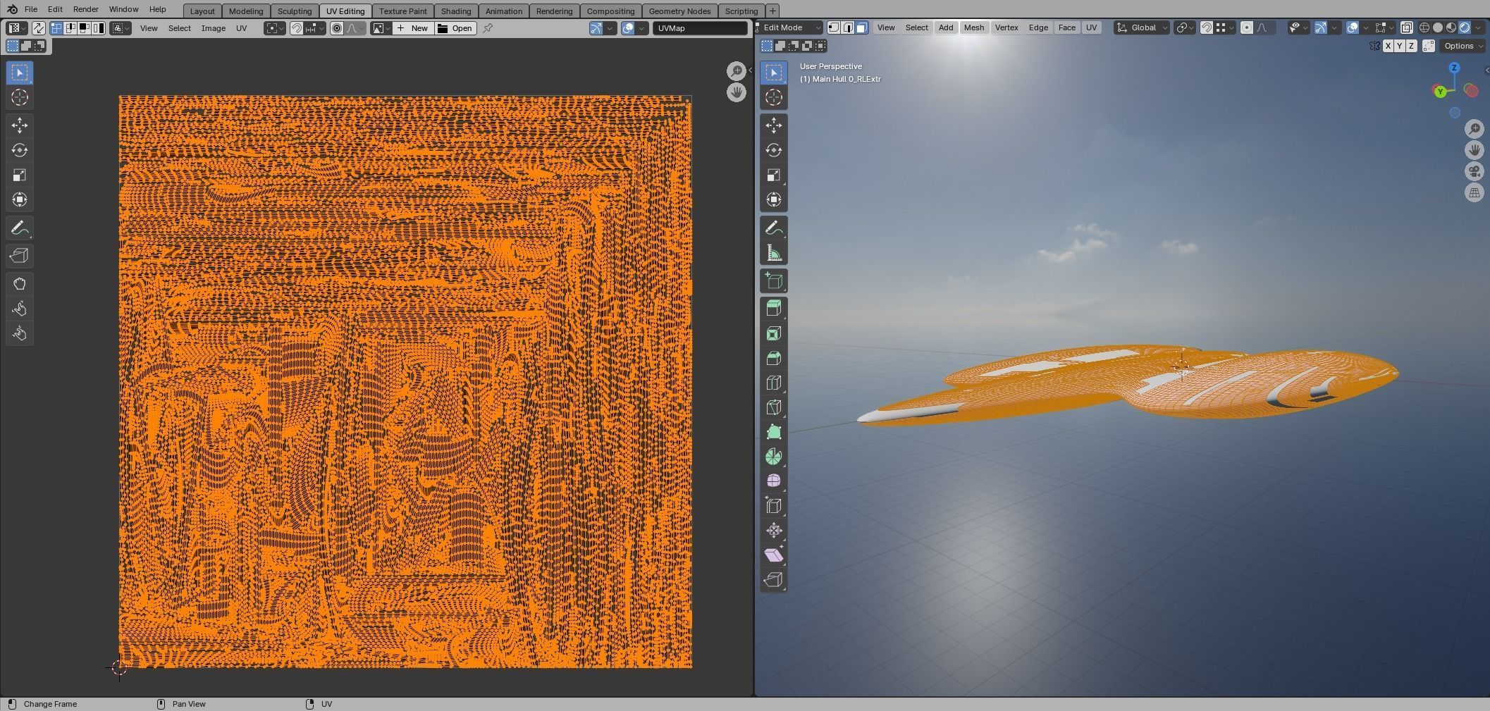 Sci Fi Aircraft jet 3D model_24