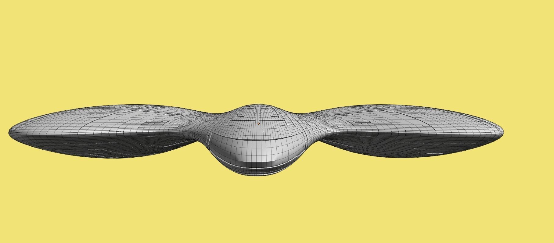 Sci Fi Aircraft jet 3D model_14