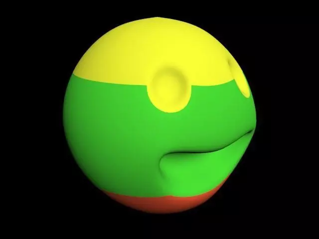 Smile flag of lithuania Free 3D model
