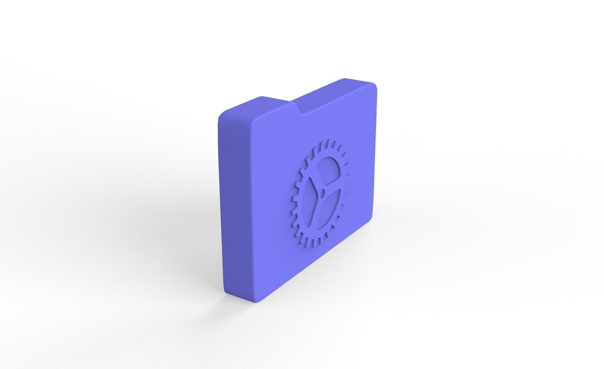 Icon Folder Setting 3D Model  Low-poly 3D model_6
