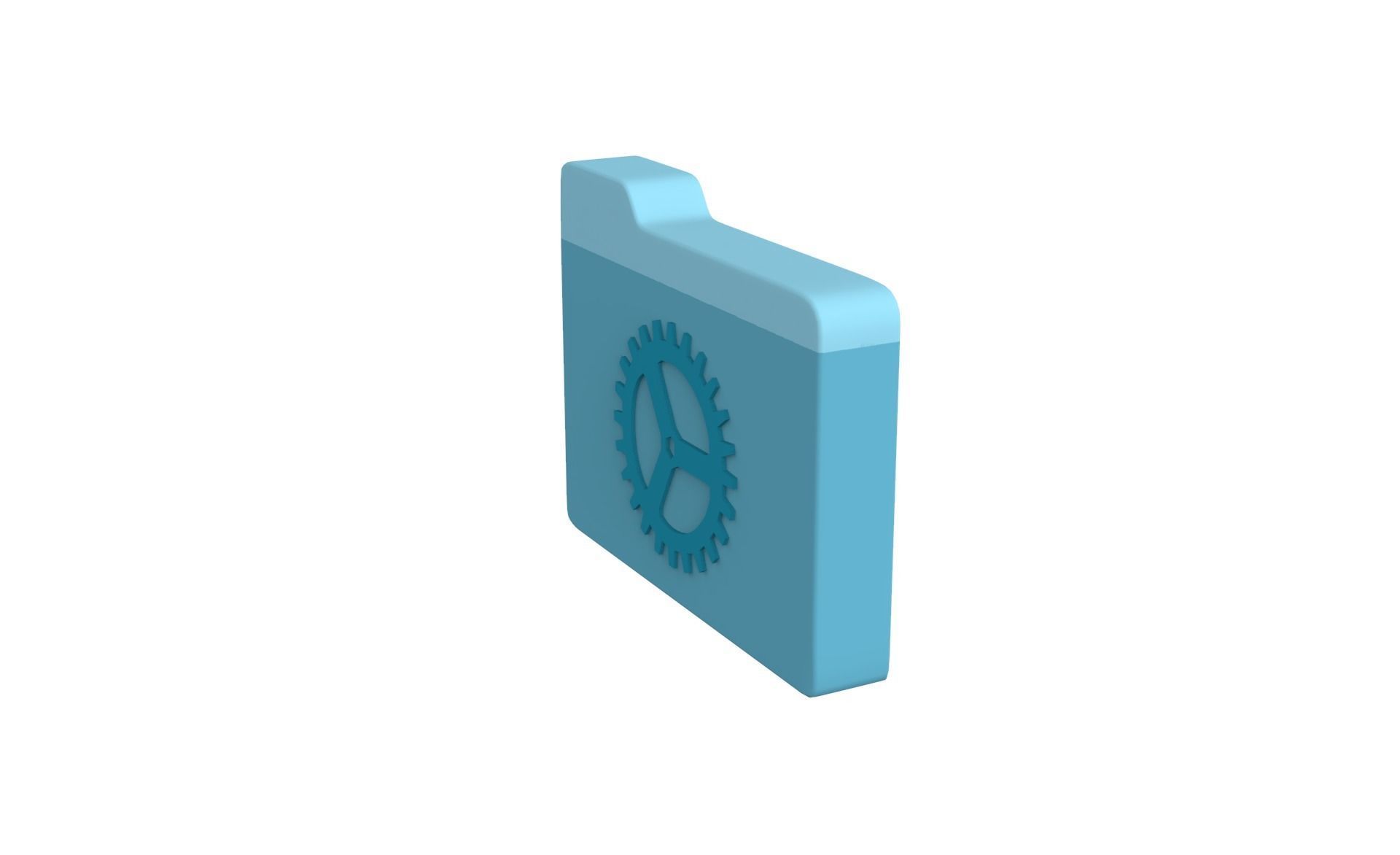 Icon Folder Setting 3D Model  Low-poly 3D model_11