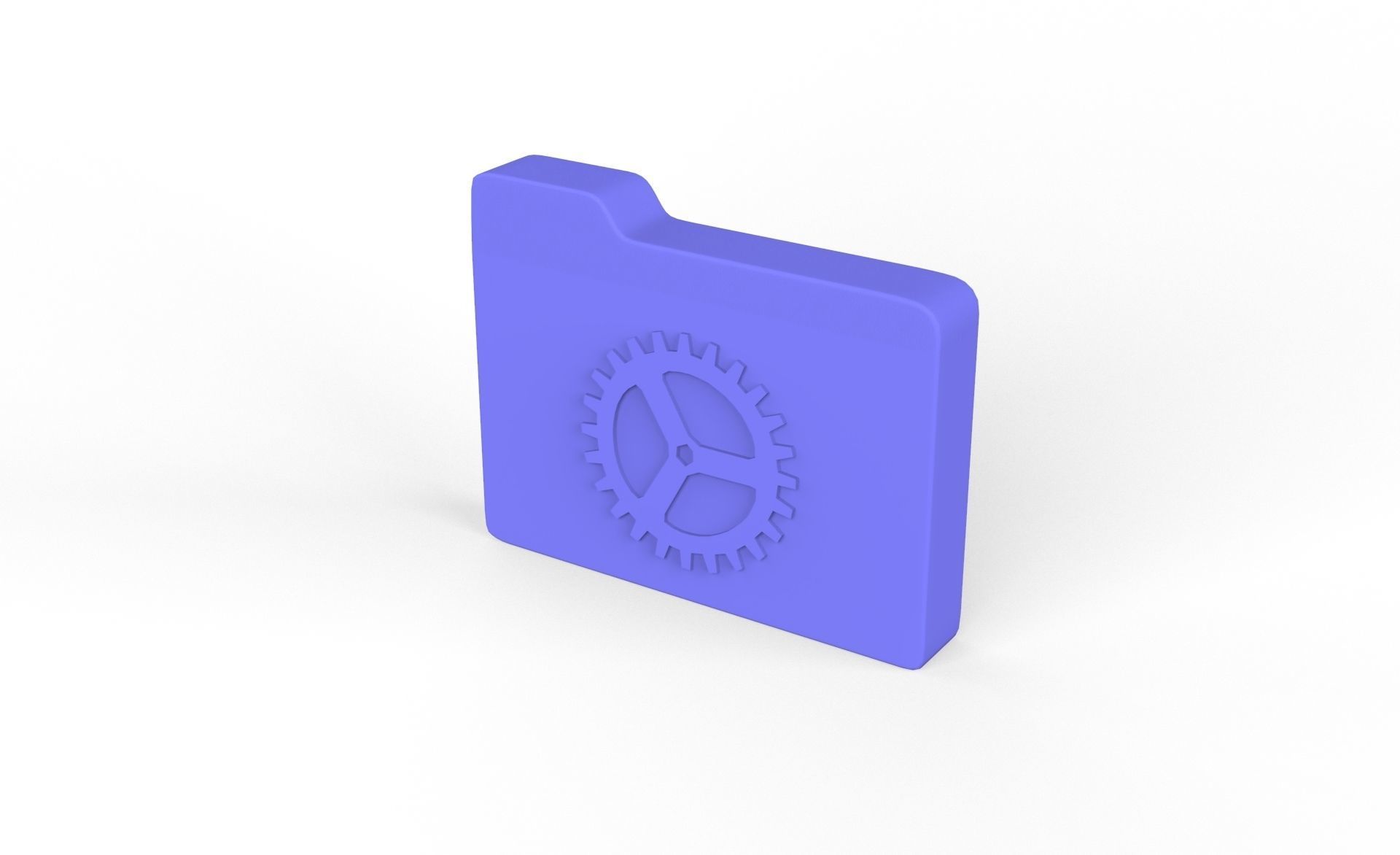 Icon Folder Setting 3D Model  Low-poly 3D model_5