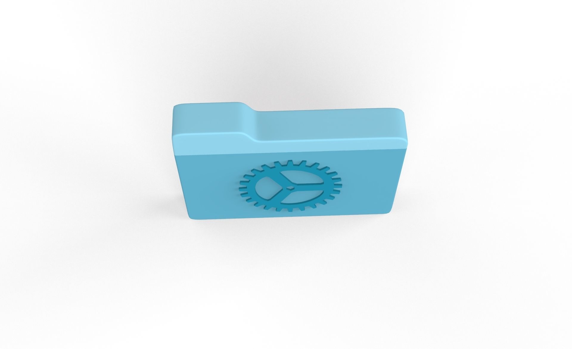 Icon Folder Setting 3D Model  Low-poly 3D model_1