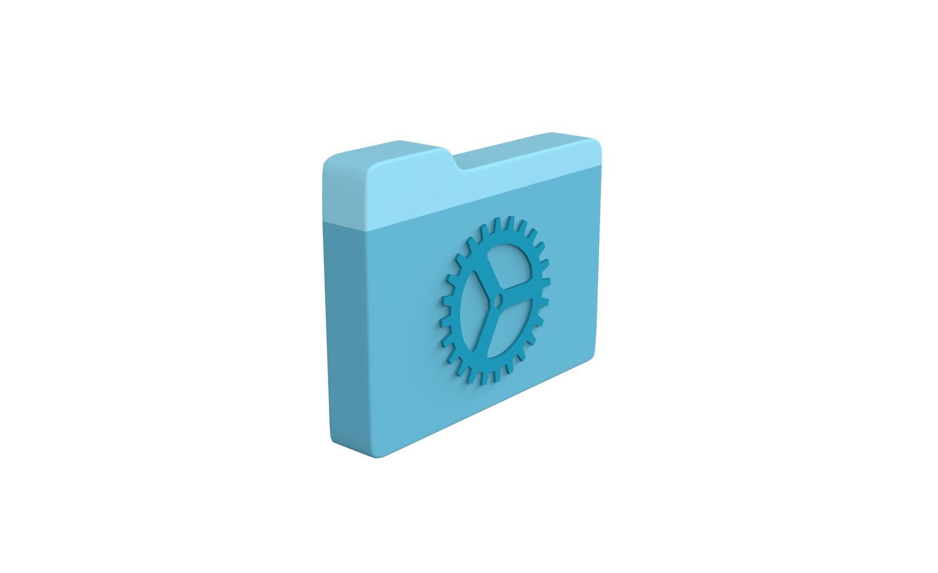 Icon Folder Setting 3D Model  Low-poly 3D model_20