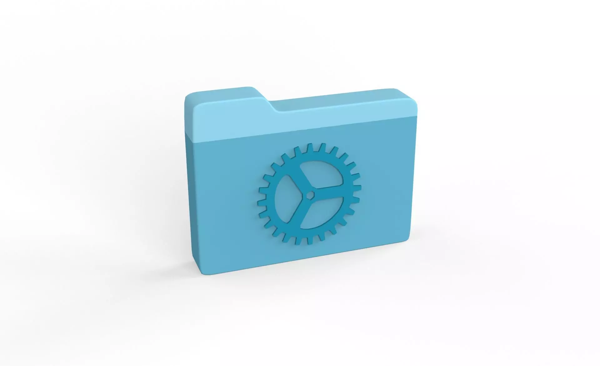 Icon Folder Setting 3D Model  Low-poly 3D model_0