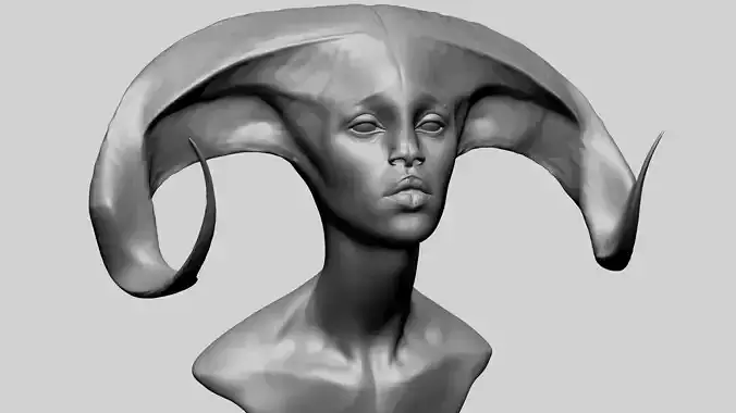 Female Creature Bust A