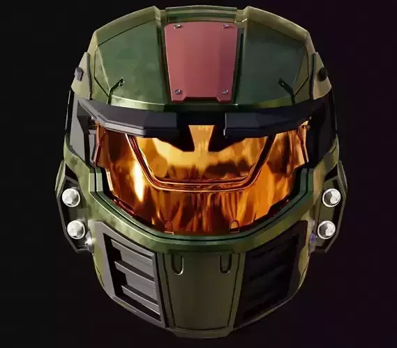 High poly Mark IV Helmet 3D model
