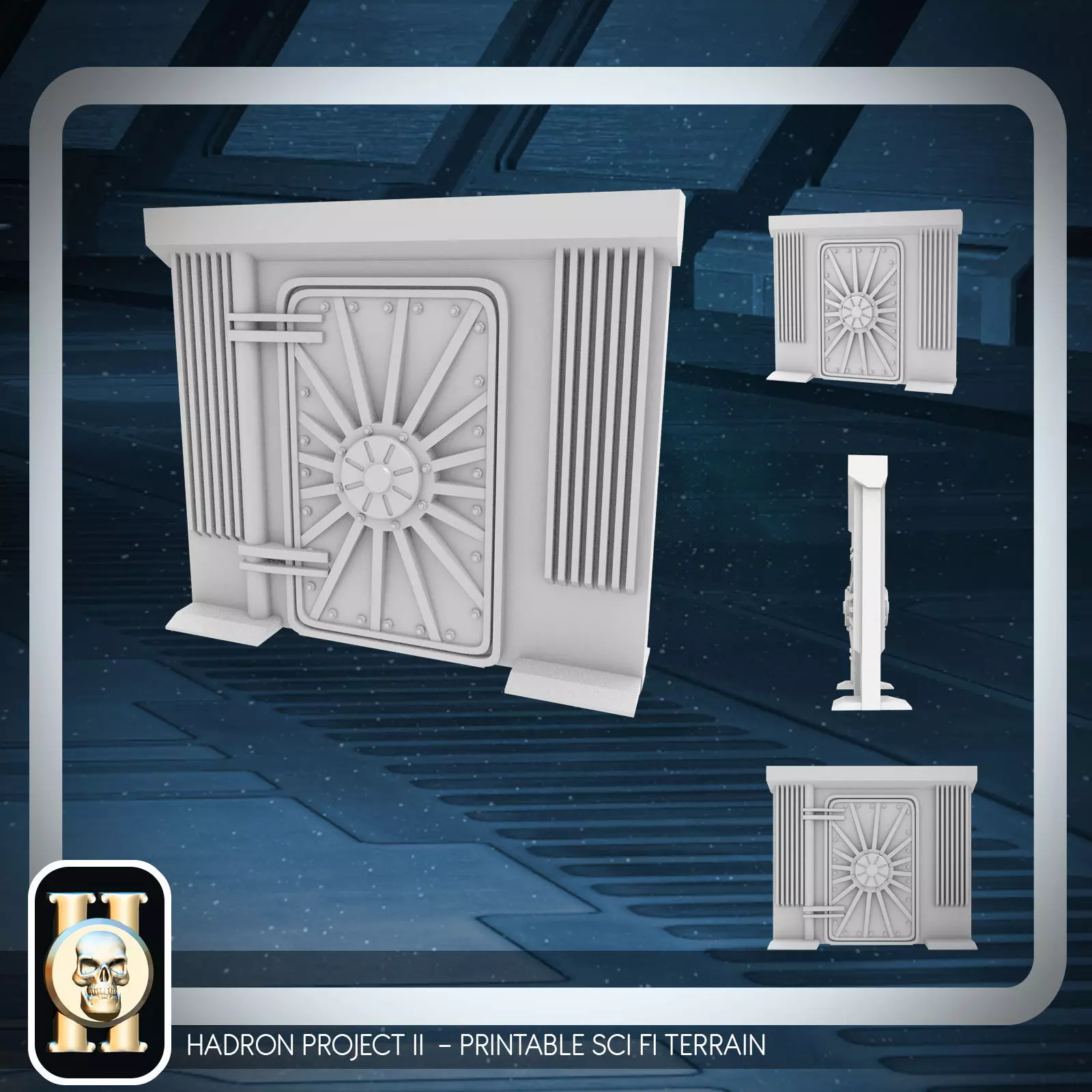 SCI FI SILO SERIES DOORS - PRINTABLE 3D 3D print model