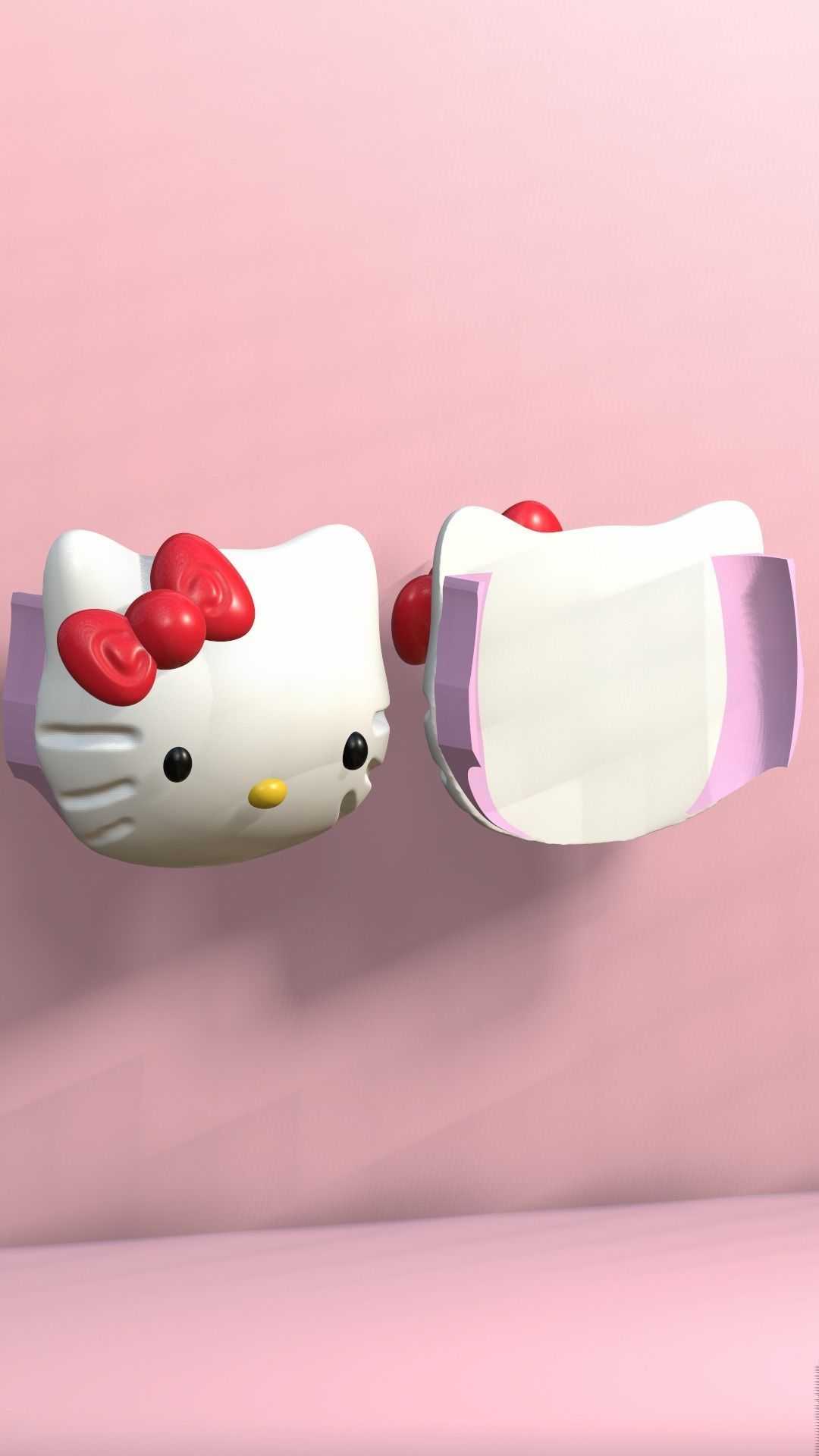  HELLO KITTY airpod attachment max 3D print model_3