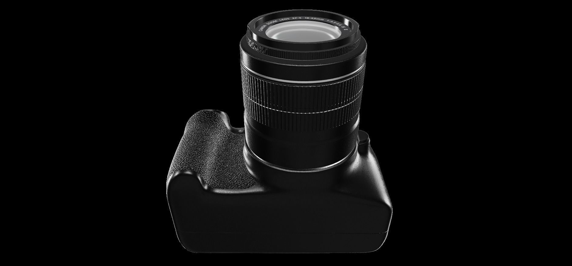 Canon EOS 2000D DSLR camera 3D model 3D model_9