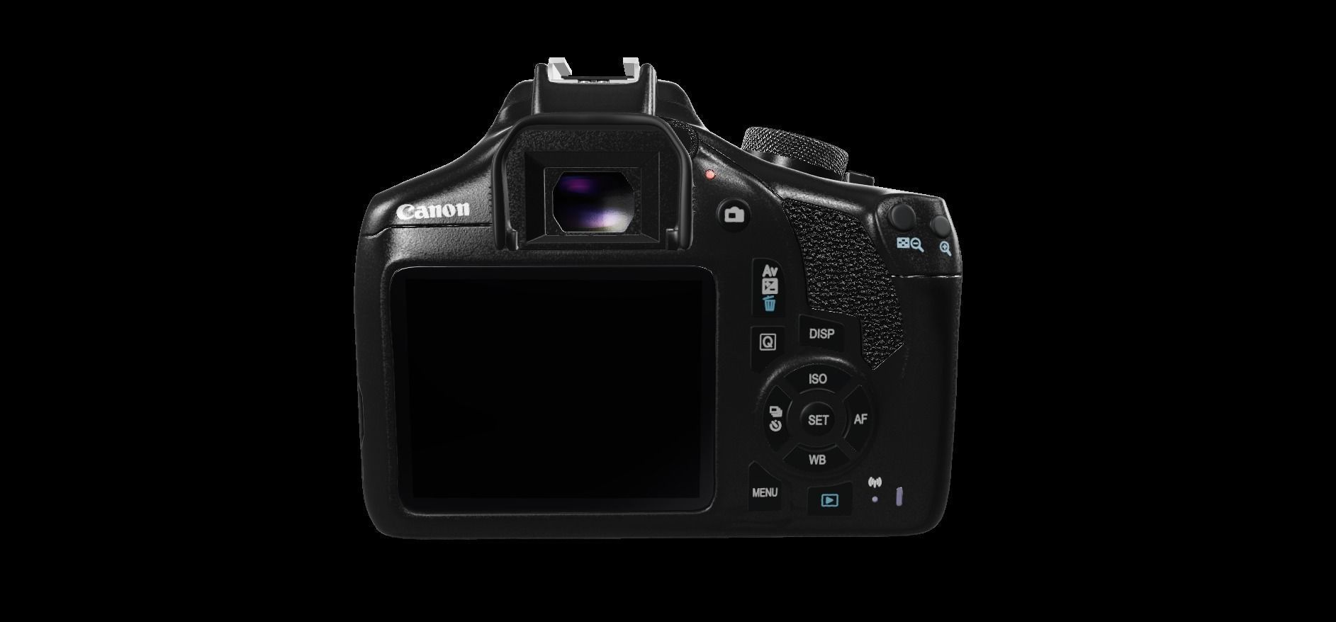 Canon EOS 2000D DSLR camera 3D model 3D model_4