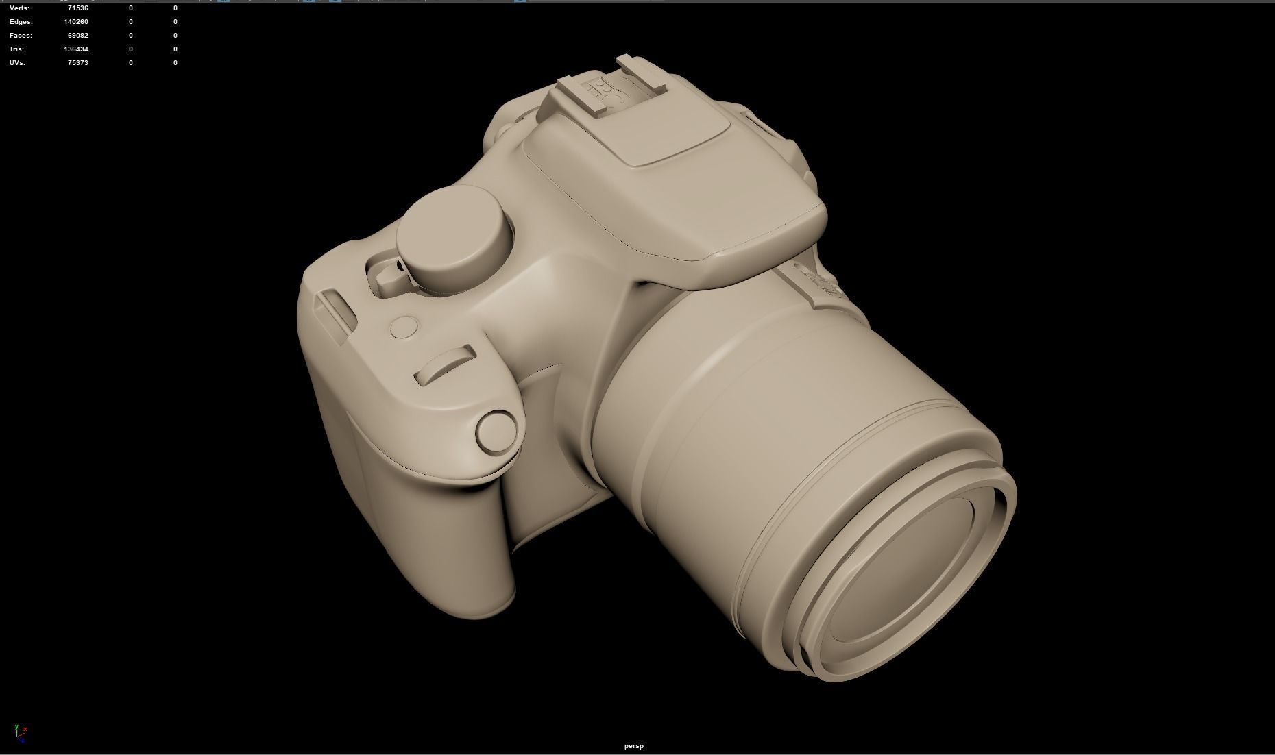 Canon EOS 2000D DSLR camera 3D model 3D model_11
