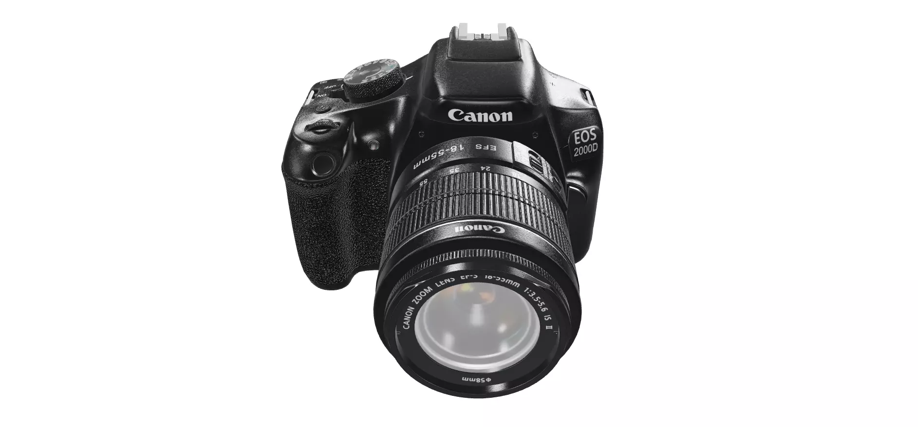 Canon EOS 2000D DSLR camera 3D model 3D model_1