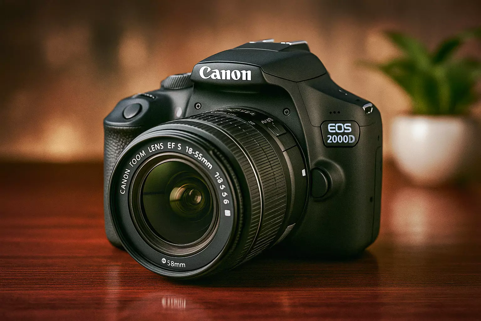 Canon EOS 2000D DSLR camera 3D model 3D model_0
